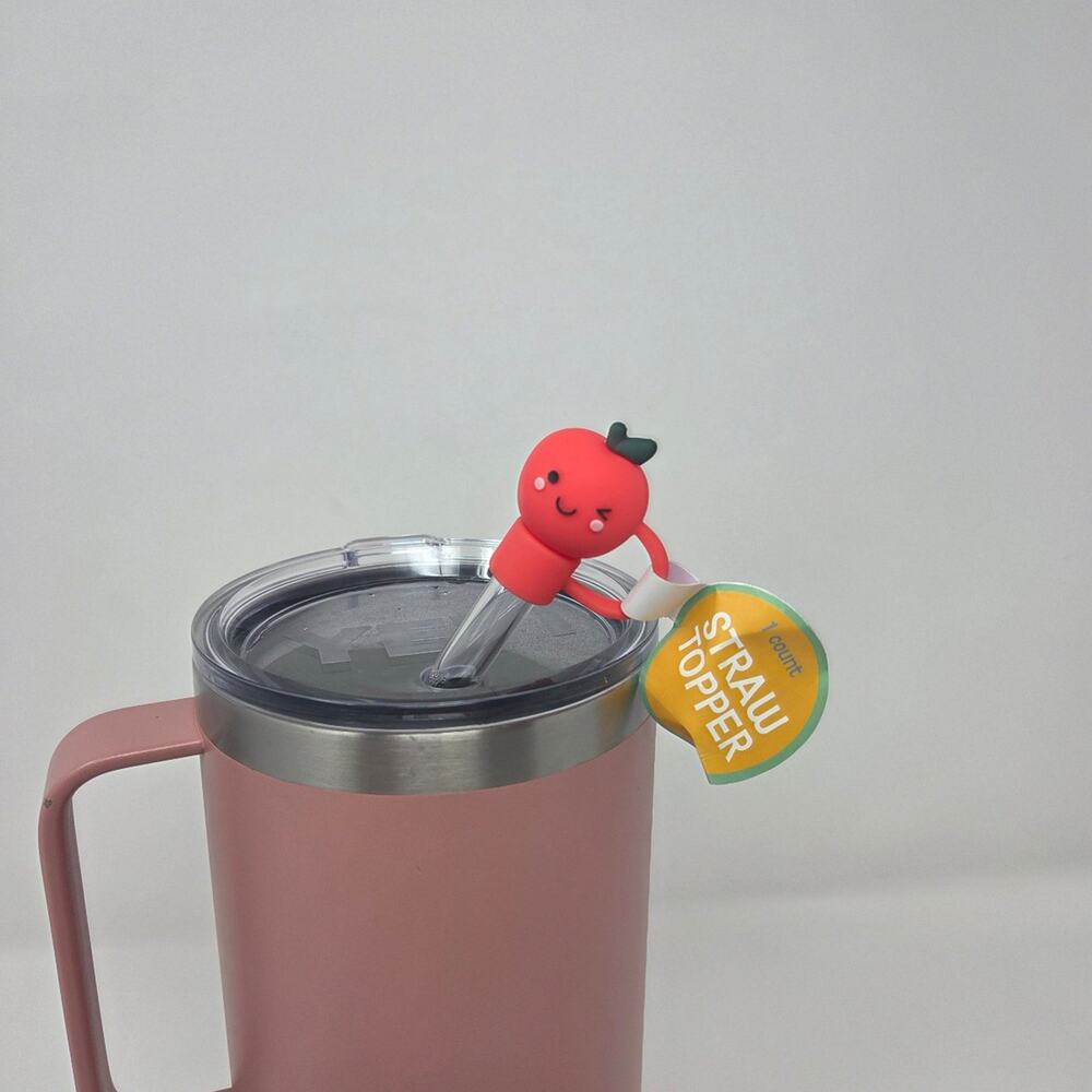 Apple Straw Topper Cover for Tumblers